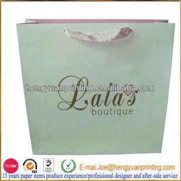 Embossing Logo Luxury mcdonald's paper bag