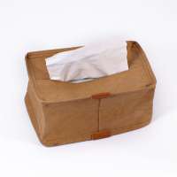 Household Napkin Washable Kraft Paper Tissue Box With High Quality