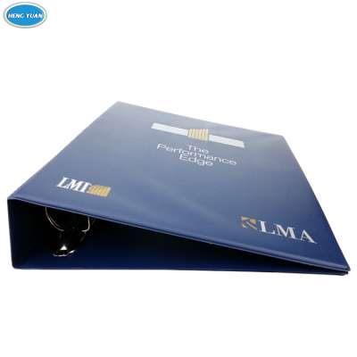 Plastic metal ring binder with customize logo printing